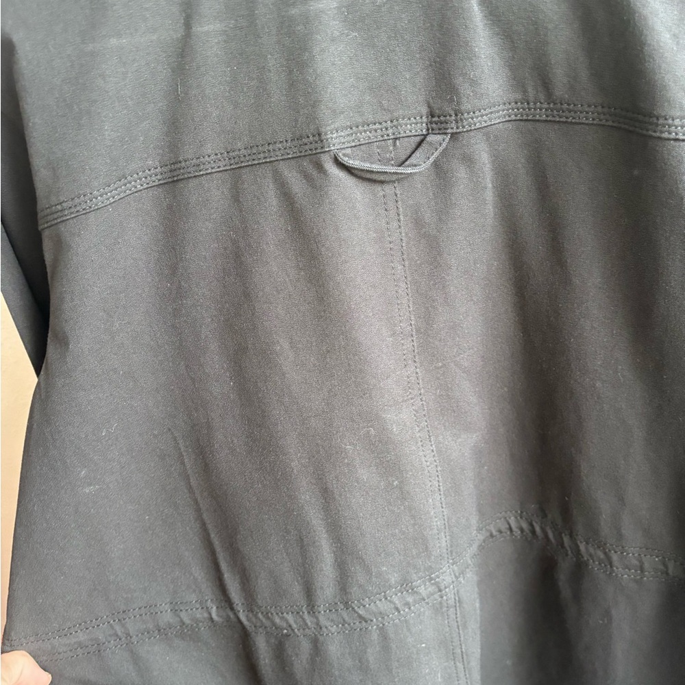 Universal Standard Vineyard Stretch Cotton Twill Jacket in Black Size S - Picture 9 of 12
